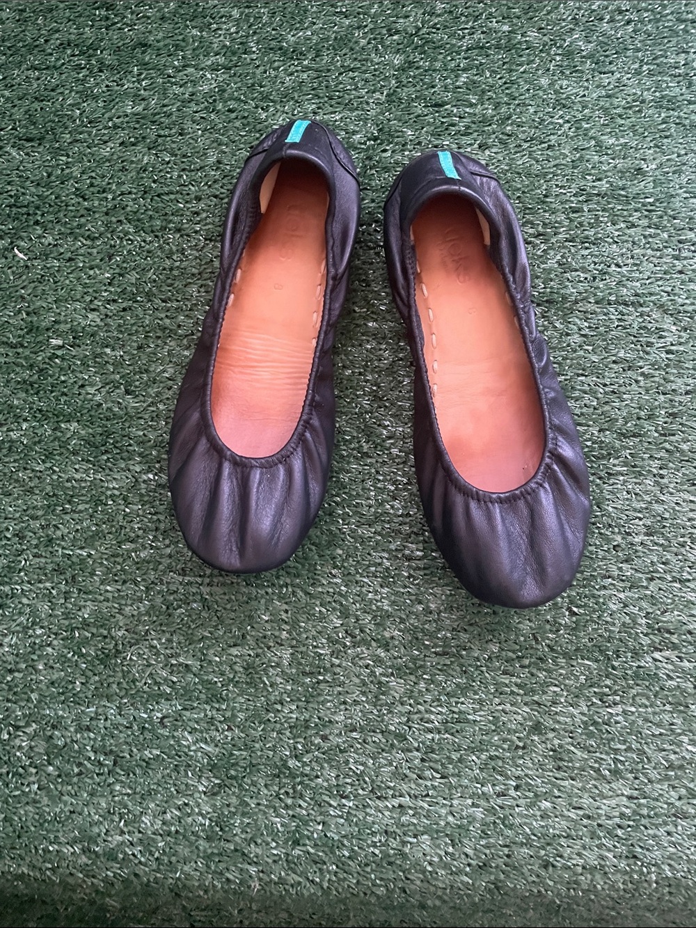 Tieks By Gavrieli Womens Black Leather Ballet Flats Size 8